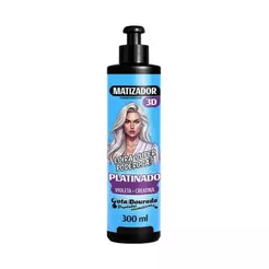 Matizador Condicionador 3D Platinado Gota Dourada 300 ml