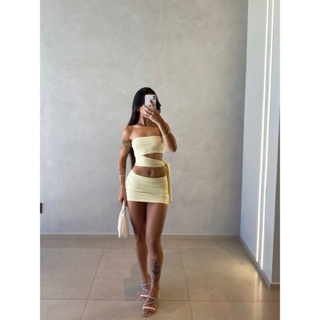 Conjunto Verão Tomara Que Caia Nina em Oferta na Shopee