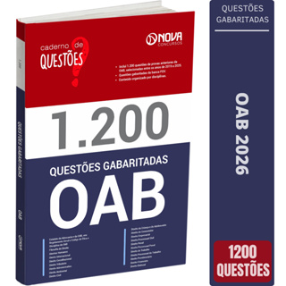 Livro 1200 Questões Gabaritadas para OAB 2026 - Ordem dos Advogados do Brasil em Oferta na Shopee