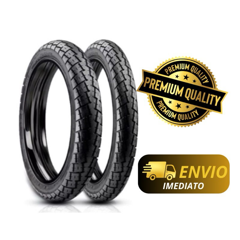 Par Pneus  Milenio Tyres 2.75-18 + 90/90-18 Cg 125 150 Fan Titan Start YBR