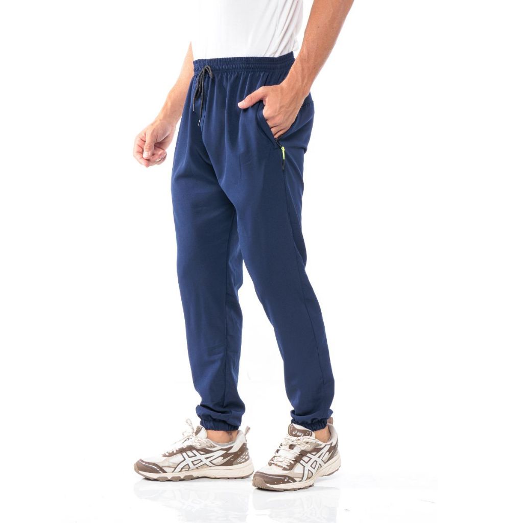 Calças Masculina Elastano Jogger Lycra Bolso Confortável Para Academia Treino Caminhada Casual