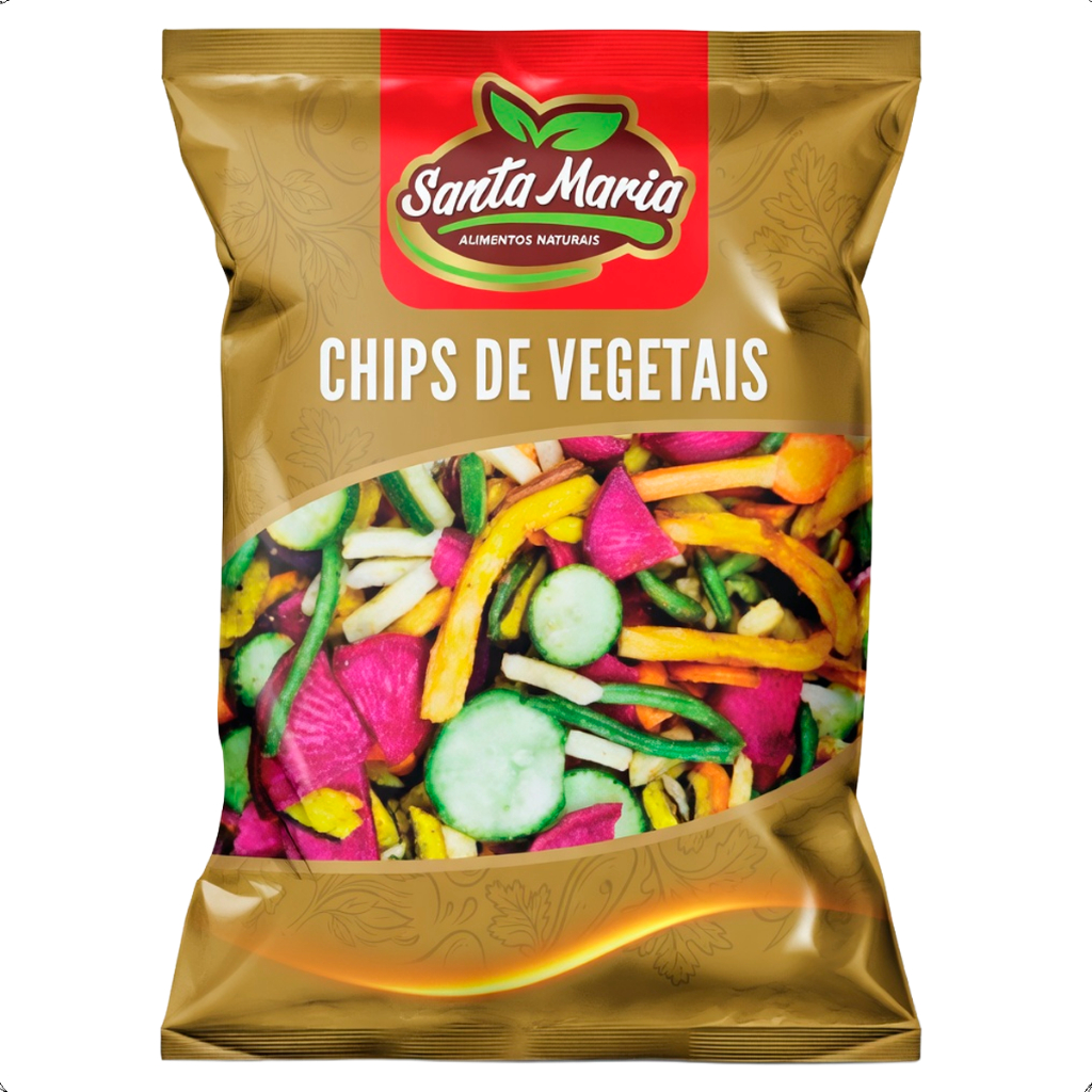 Mix de Vegetais e Legumes Desidratados Crocante Culinária Chips 100g 50g Natural Tropicais 100%