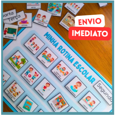 Quadro de Rotina Escolar Infantil – Educativo e Lúdico