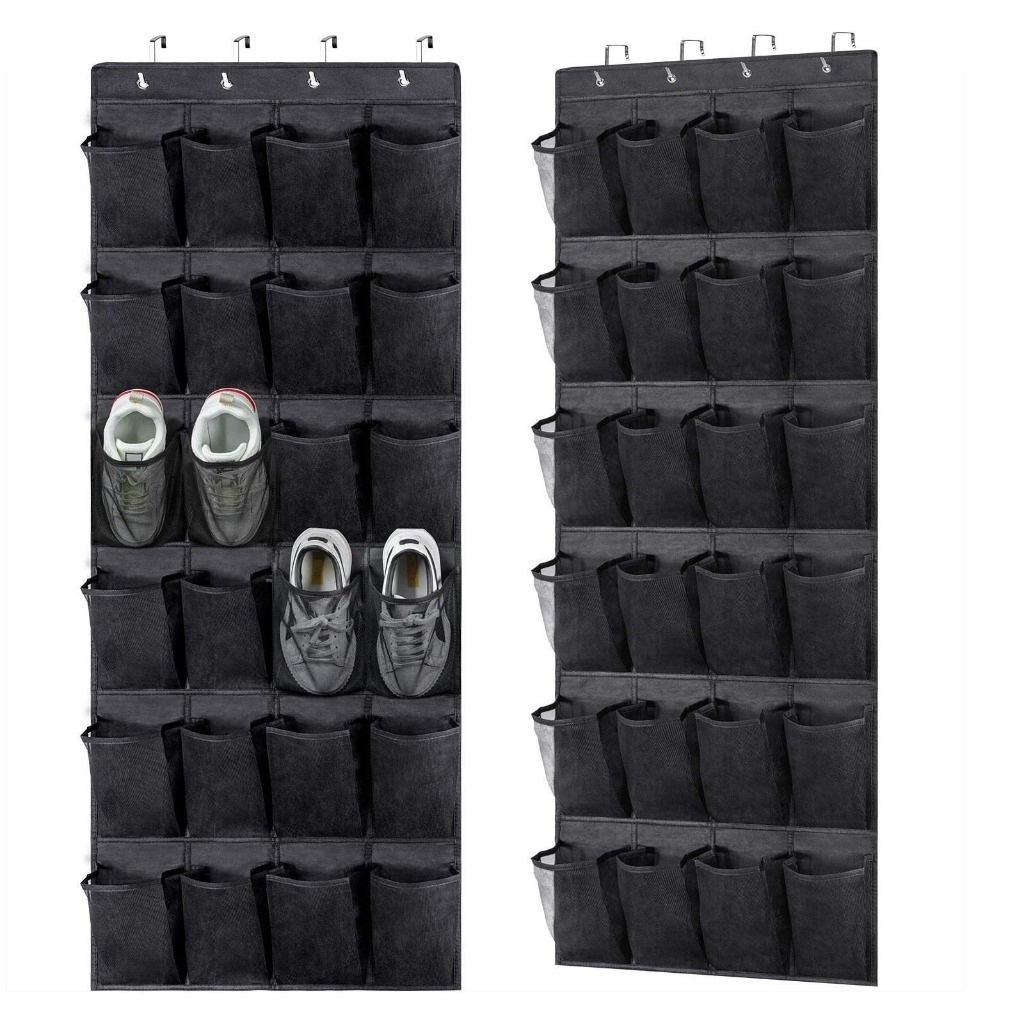 Porta Sapatos Pendurável para Porta e Armário Organizador de Sapatos Bolsos Grande Capacidade em Oferta na Shopee