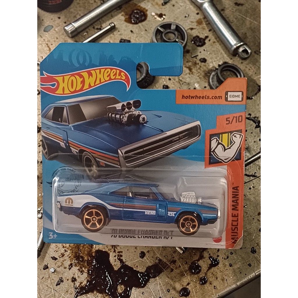 Hot Wheels '70 Dodge Charger R/T da série Muscle Mania de 2020 (número 5 de 10 da coleção)