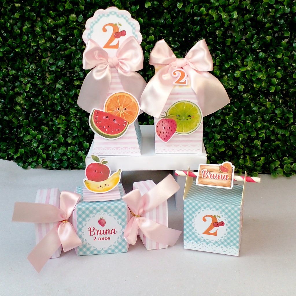 Kit Festa Quitandinha/ Frutinhas/ Personalizado Quitandinha/ Lembrancinha de Festa/ Mimos Aniversário Frutinhas