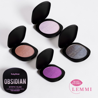 Iluminador e Sombra Cremoso Obsidian By Ruby Rose Mystic Glam HB2600 em Oferta na Shopee