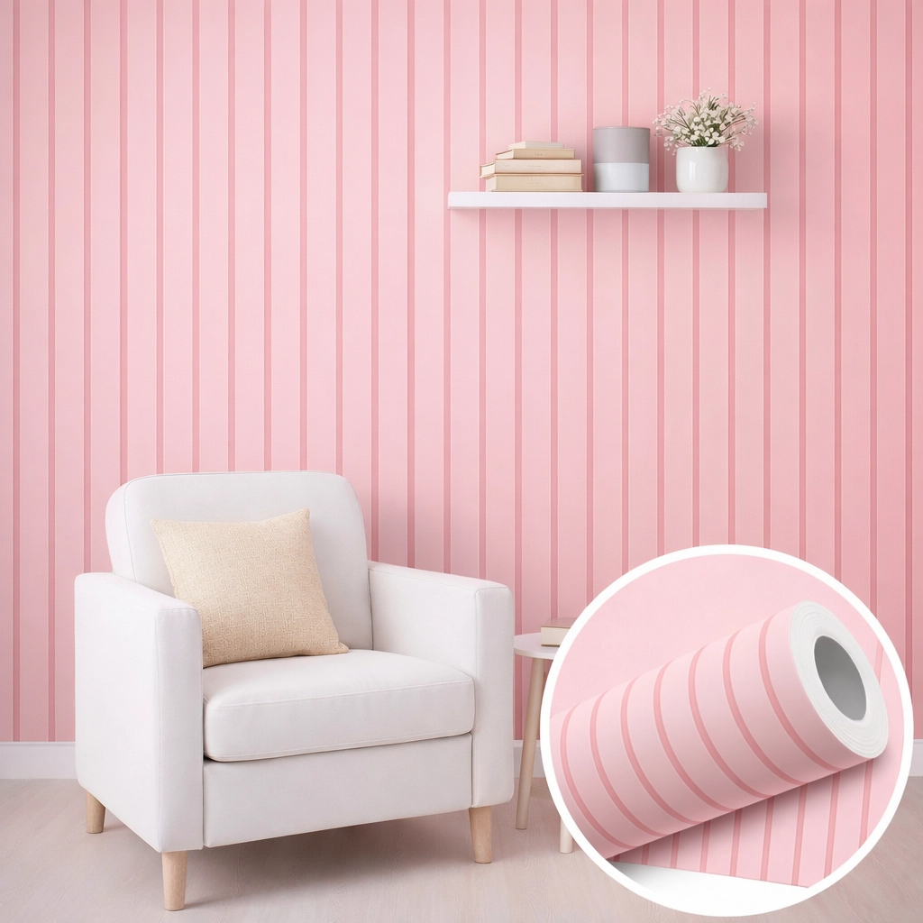 Papel de Parede Ripado Autoadesivo Premium 1/2//3/6/10m por 50 cm  – Luxo e Envio Rápido em Oferta na Shopee