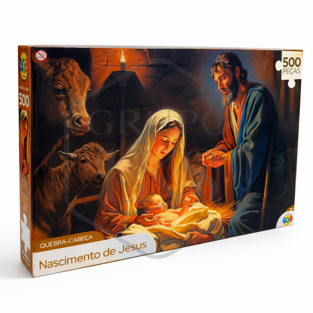 Kit Quebra Cabeça Religioso Jesus Cristo Santa Ceia Nascimento 500 1000 2000 Peças
