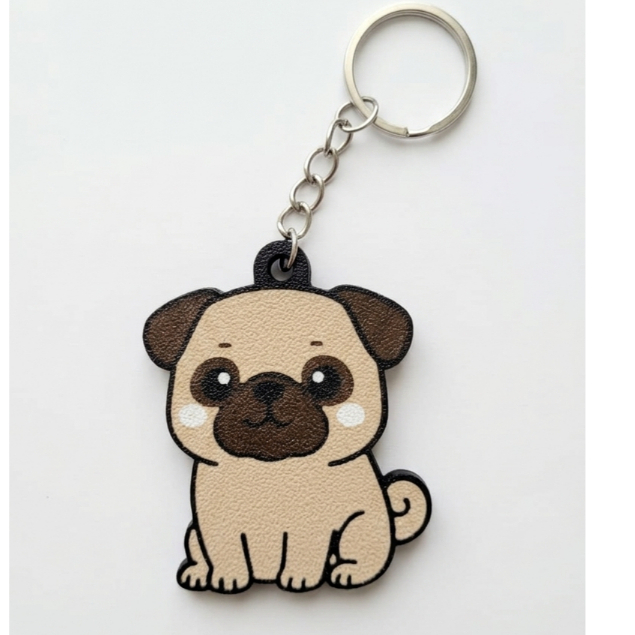 Chaveiro de Cachorro Pug - Chaveiro de Pet