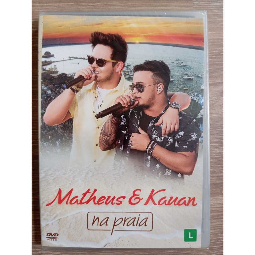 DVD Matheus & Kauan Na Praia Original Sertanejo Ao Vivo