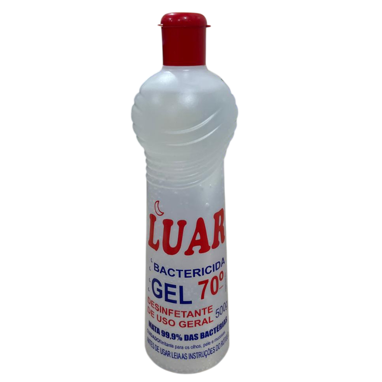 Álcool em Gel Bactericida Desinfetante de Uso Geral 500g Luar