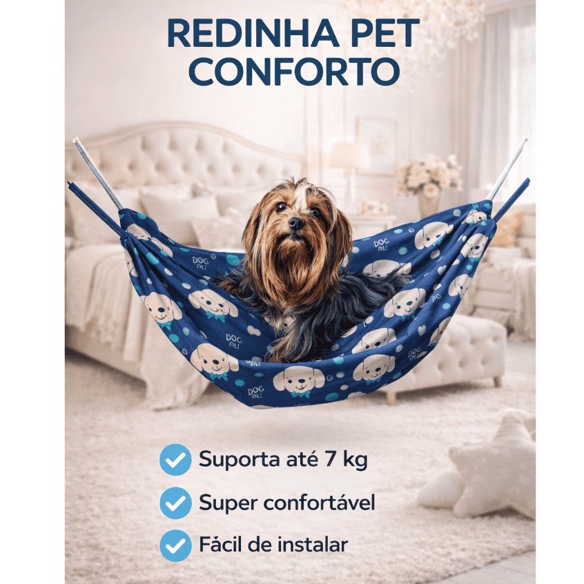 Rede Redinha para PET 1,00m x75cm para animais de pequeno porte