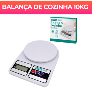 Balanca De Cozinha Digital Alta Precisao 10kg Com Pilhas Inclusas AA OliverHome