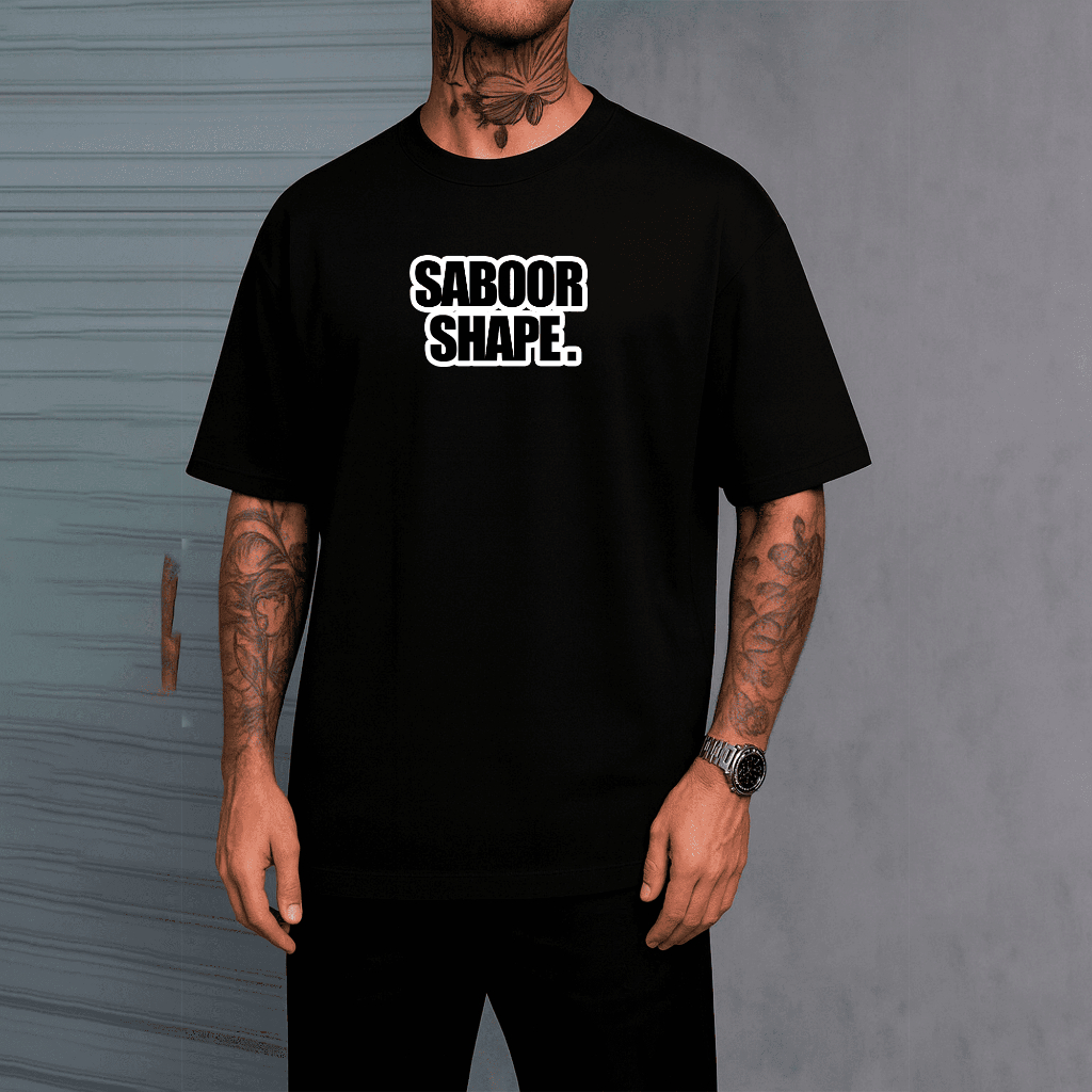 Camiseta Oversized Academia Sabor Shape Frase Engraçada Treino Streetwear 401