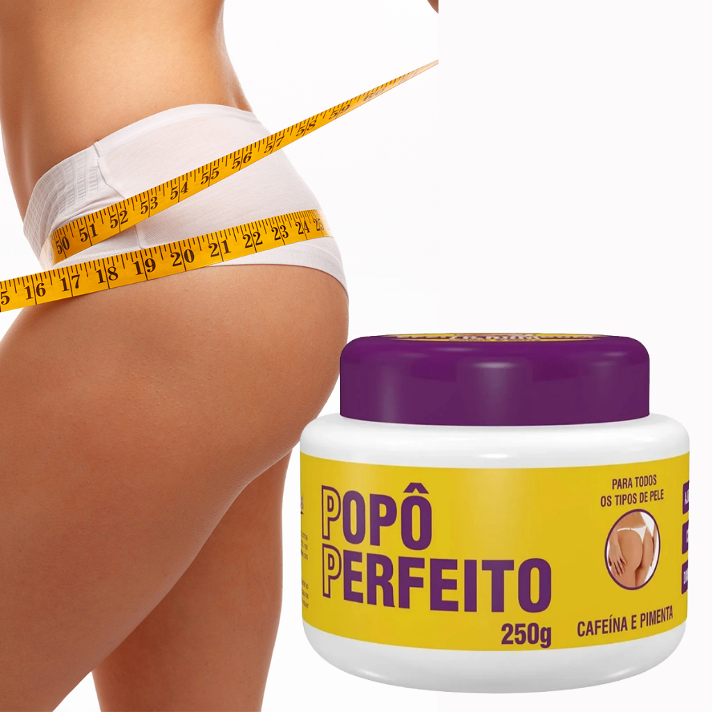 Creme BumBum Lisinho Estrias Celulites Para Massagem Multi Pétalas Popô Perfeito 250g