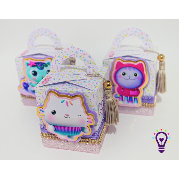 Caixas Personalizadas A Casa Mágica da Gabby – Lembrancinha / Festa Infantil / Aniversário
