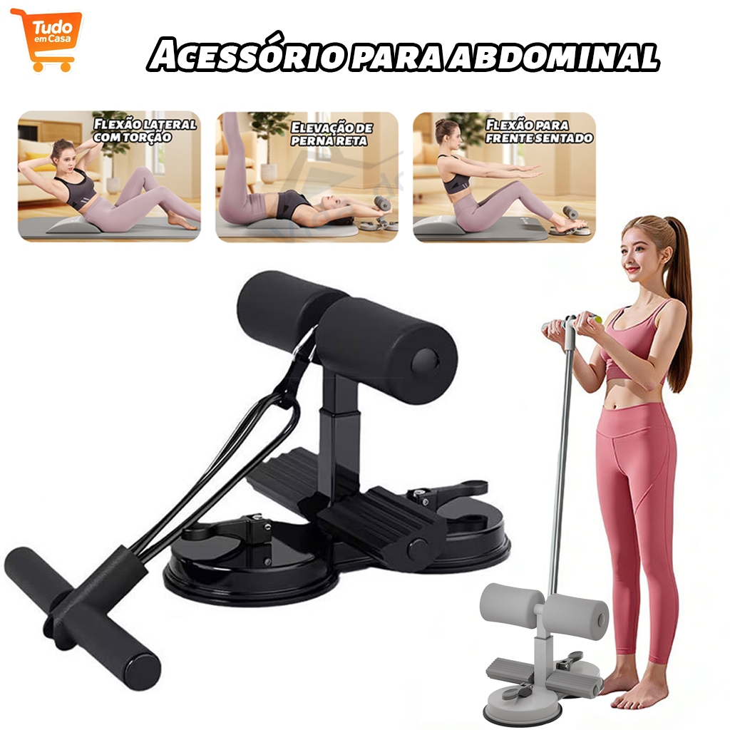 Sit-Up de chão, equipamento de exercício de abdômen, com ventosa poderosa