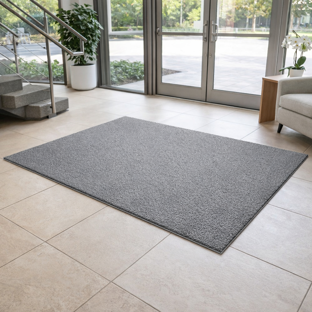 Tapete Capacho 1,20 x 1,00m Antiderrapante Absorvente Lavável Resistente Várias Cores Condomínio Recepção