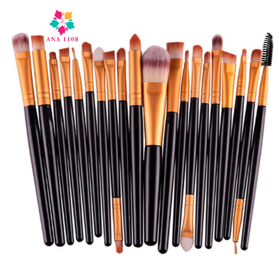 ANA1108 KIT 20 Pcs Pincéis De Maquiagem