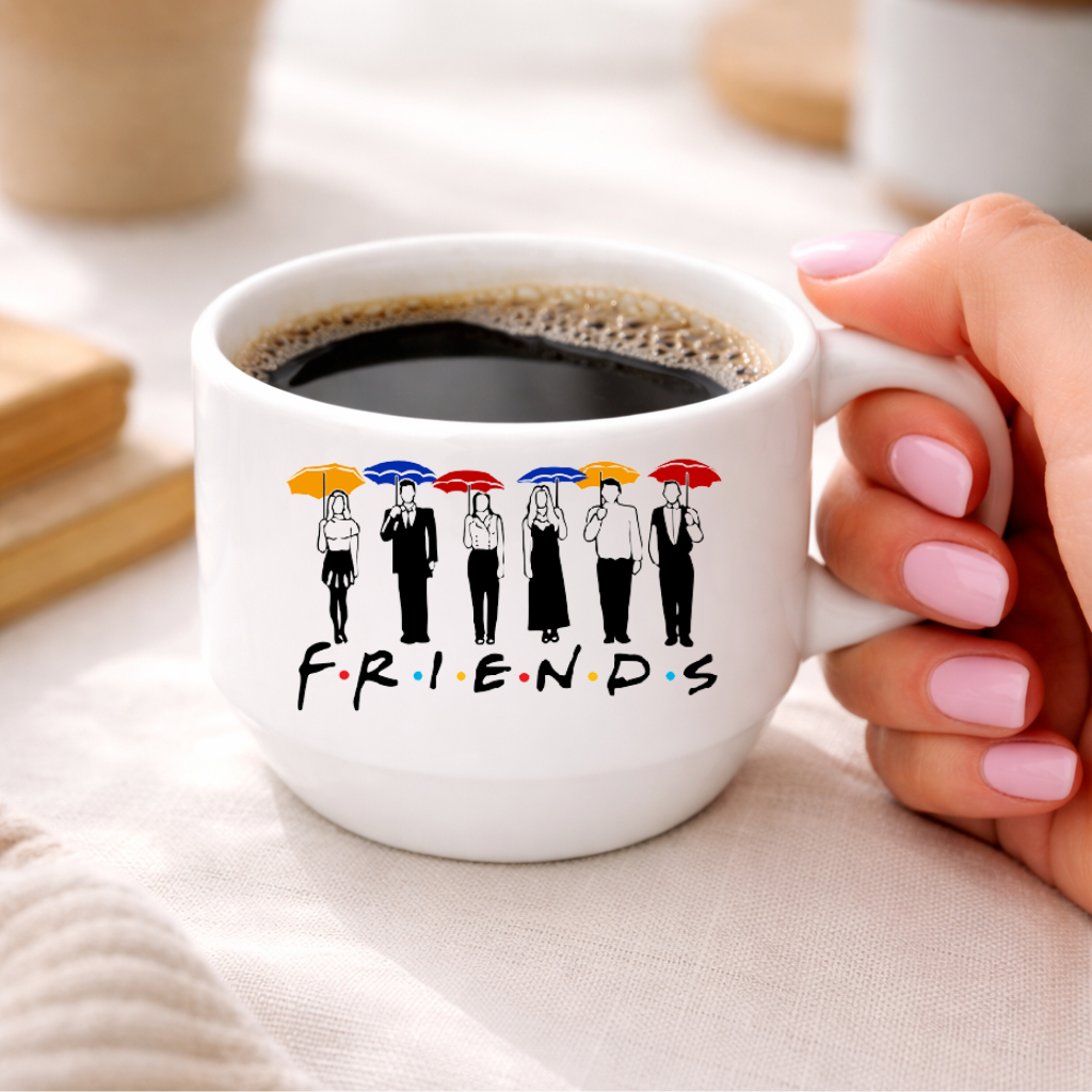 Xícara Personalizada do Friends Série | Presente Criativo Xícara Exclusiva Vários Modelos Porcelana