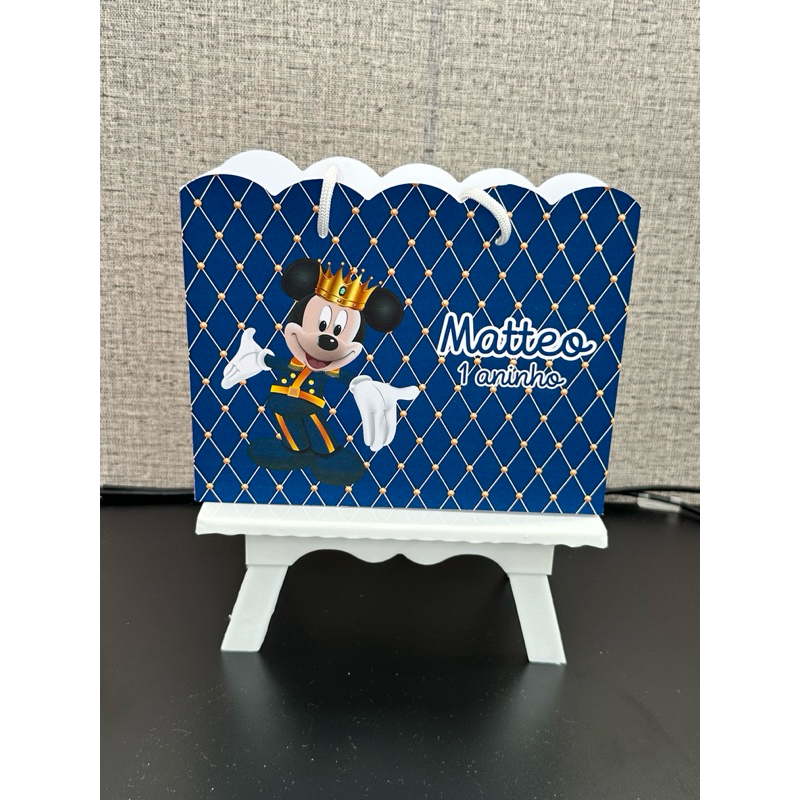 Sacolinha MICKEY REALEZA personalizada | PEGUE E MONTE | Lembrancinha | Festa Infantil | Aniversário