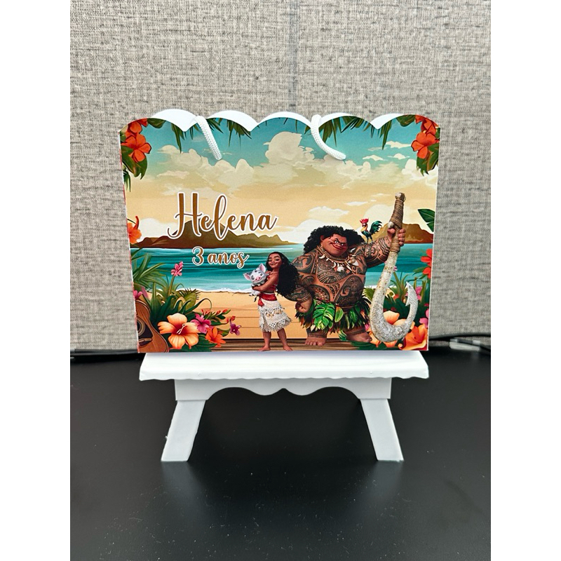Sacolinha MOANA  personalizada | PEGUE E MONTE | Lembrancinha | Festa Infantil | Aniversário