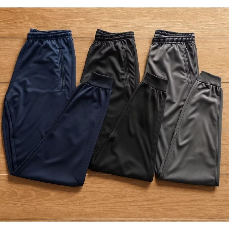 kit 3 calças jogger infantil e juvenil com refletivos e bolsos laterais com ziper