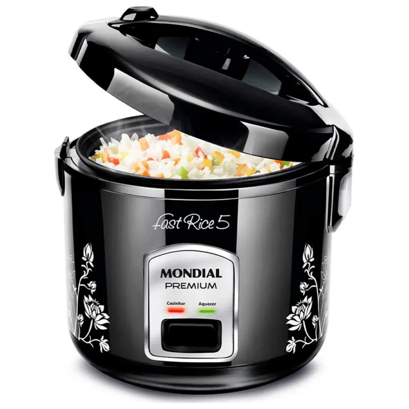 Panela Elétrica Arroz Mondial 5 Xicaras Preta 127v