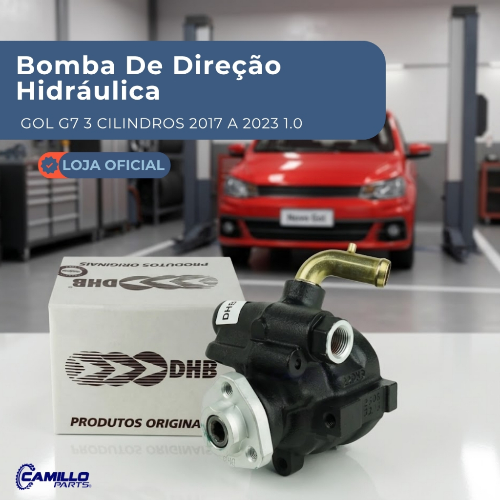 Imagem Bomba Direção Hidráulica Gol G7 1.0 3 Cilindros 2017 2023 Original DHB