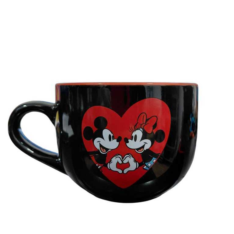 Caneca 500ml Mickey E Minnie ótima para café, chá, chocolate quente, sopa e sobremesa. Zona Criativa