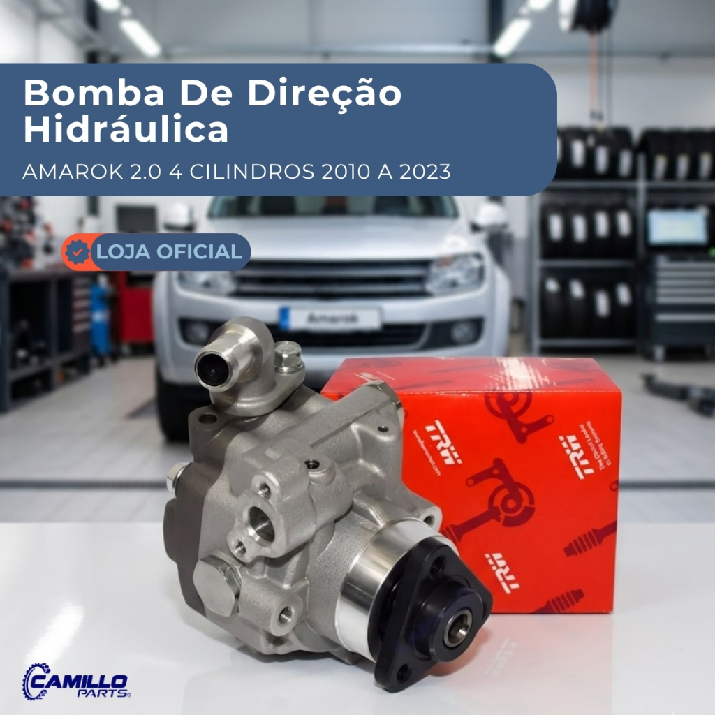 Imagem Bomba Hidráulica Direção Volkswagen Amarok 2.0 2010 A 2023 TRW Premium Sem Polia