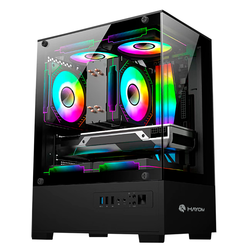PC Gamer Ryzen 5 5500 16GB DDR4 SSD NVME 500GB RTX 3050 6GB Fonte 500W Real Gabi