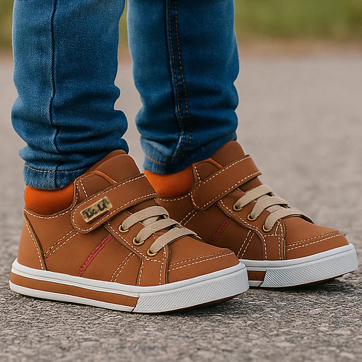Sapatênis Infantil Menino Cano Medio Social Escolar Conforto Tênis Botinha Criança Masculino Casual