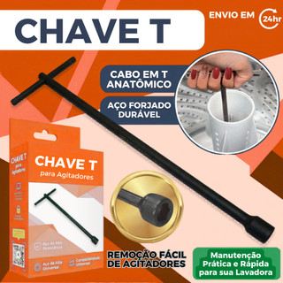 Chave T 10mm Extralonga 60cm Para Agitador Brastemp Consul