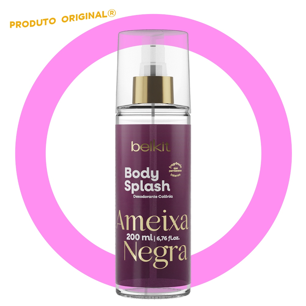 Body Splash Ameixa Negra 200ml Fragrância Marcante Perfume Feminino Colônia Pós Banho Hidratante