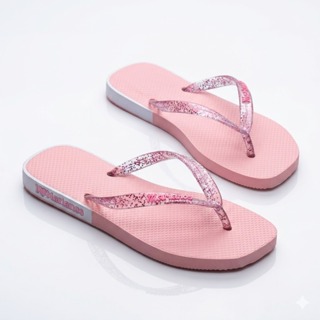 Chinelo Feminino Menina Macio Casual Tiras Silicone Confortável Glitter em Oferta na Shopee