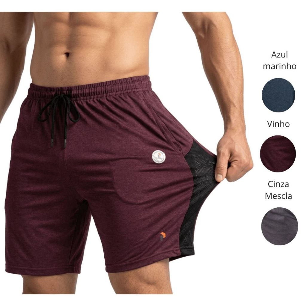 Short Masculino Dry Fit Academia Premium Leve Respirável Treino Corrida Confortável