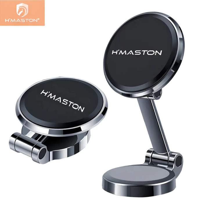 Suporte Magnético H'maston CJ-69 Articulado 360° – Para Mesa e Carro – Dobramento Duplo Premium