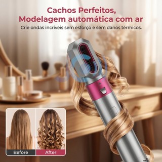 Airwrap Styler 5 em 1 secador de cabelo escova de ar quente modelador alisador de cabelo …
