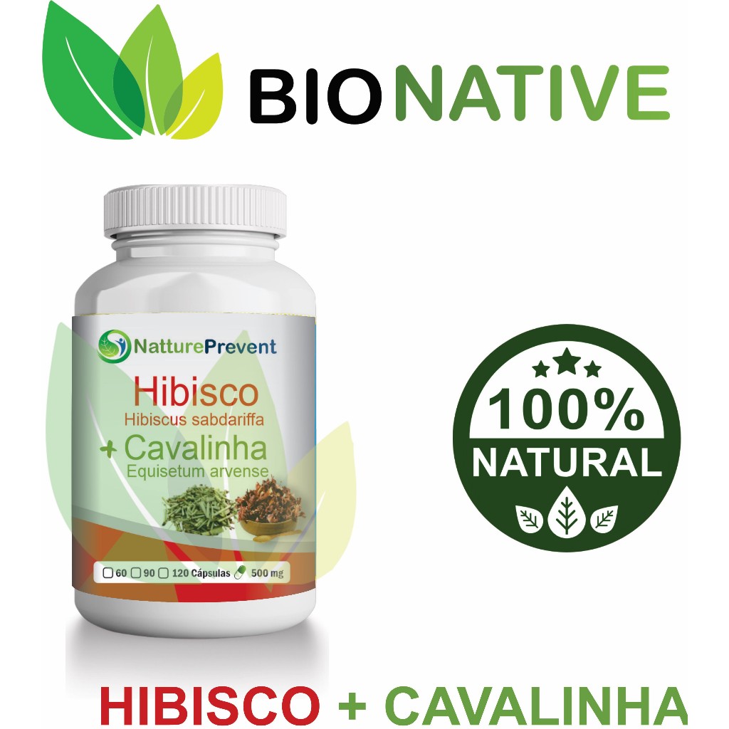 HibisBio 500 mg 60 / 90 / 120 Cápsulas - Suplemento Alimentar - BIONATIVE