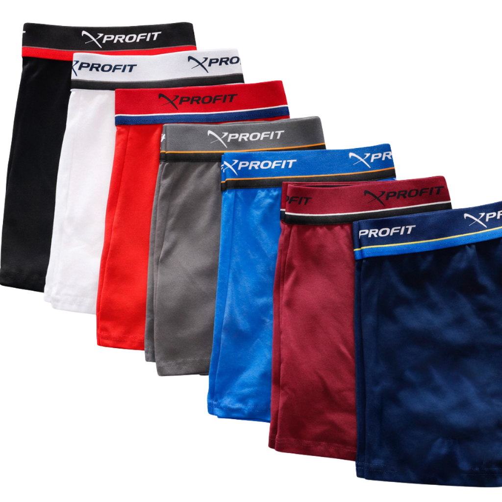 Kit 5 Cuecas Boxer de ALGODÃO Adulta Cueca Box