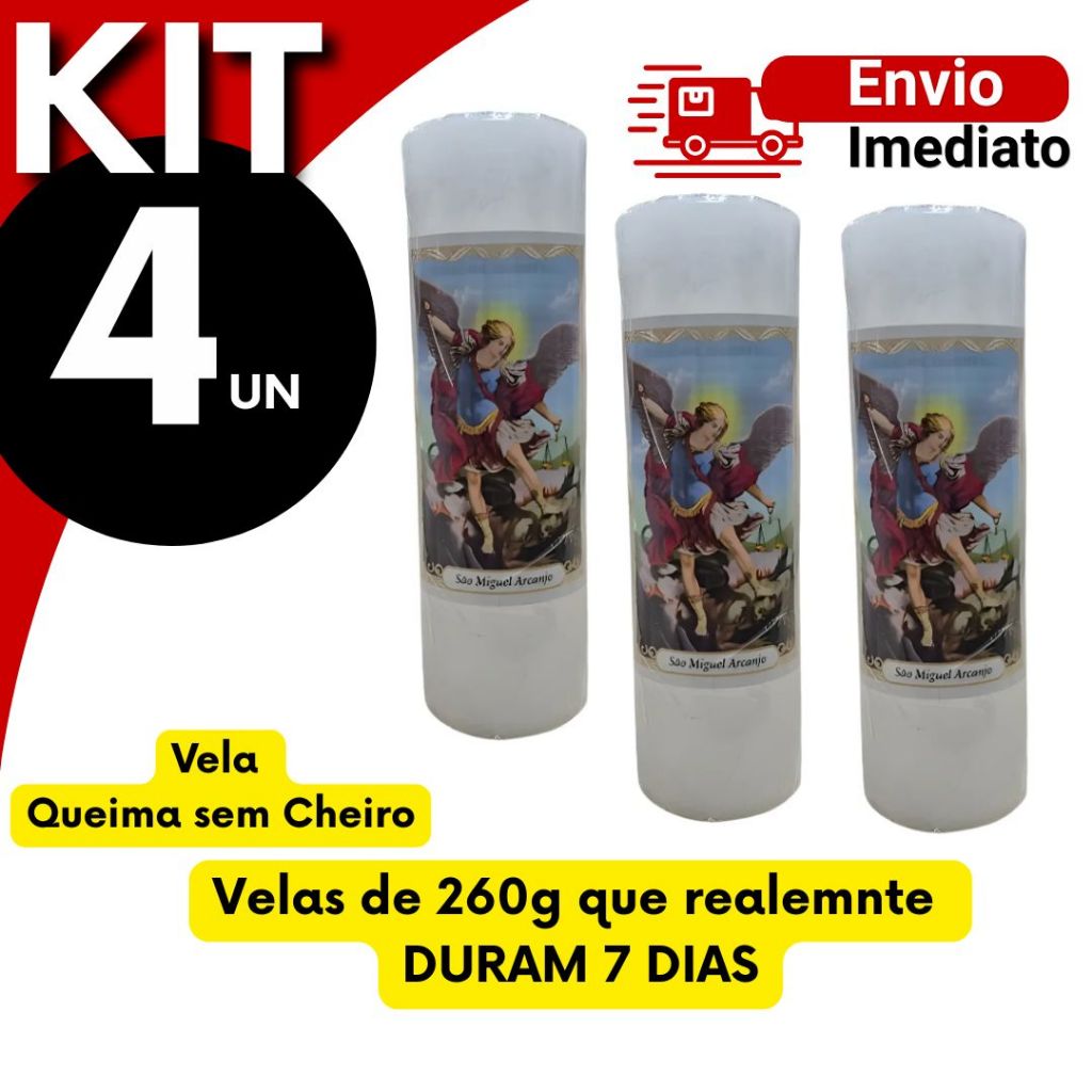 Vela 7 Dias 260G São Miguel Arcanjo (santinho) - ZP7