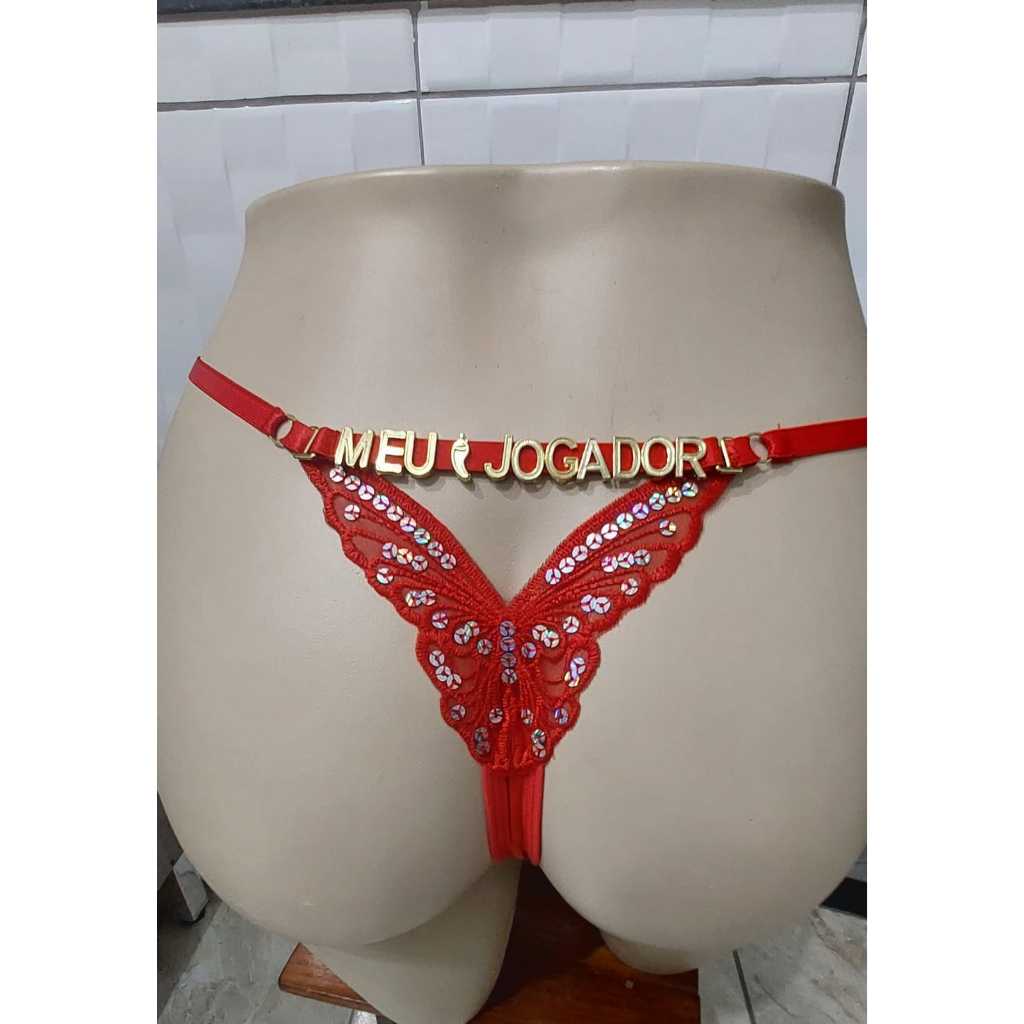 KIT CALCINHA BORBOLETA PERSONALIZADA + LETRA EM METAL ESCOLHA O NOME OU FRASE Dia dos Namorados em Oferta na Shopee