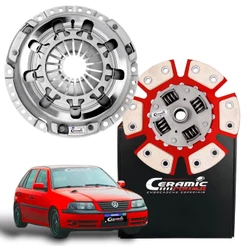 Kit Embreagem Cerâmica 980lbs Pedal Leve Gol AP 1.6 1.8 2.0 Turbo até 350cv