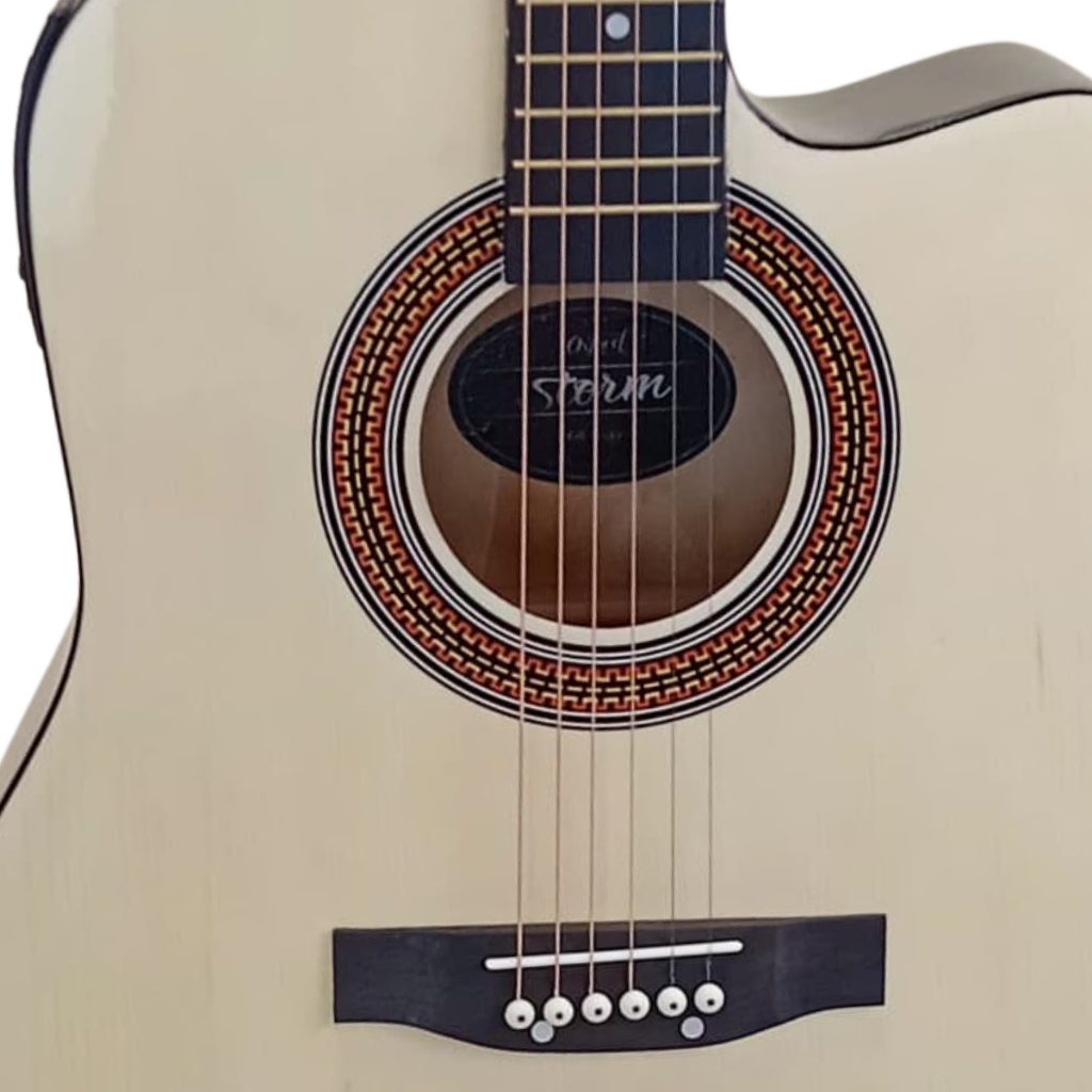 Imagem Violão Elétrico Aço Folk Storm Natural corda de aço