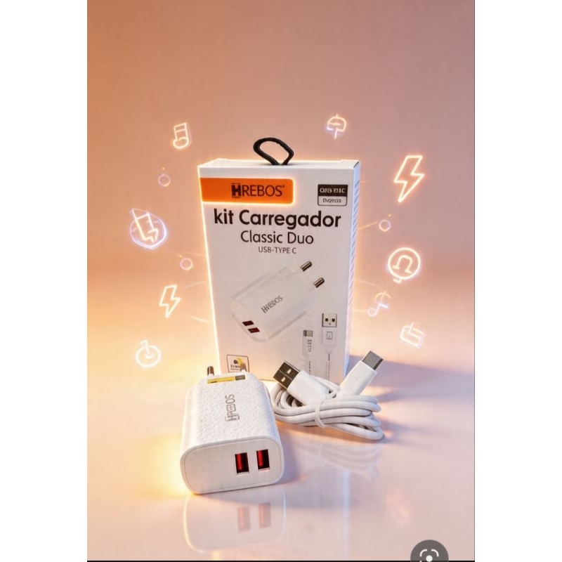 kit carregador de celular tipo carregador de parede .