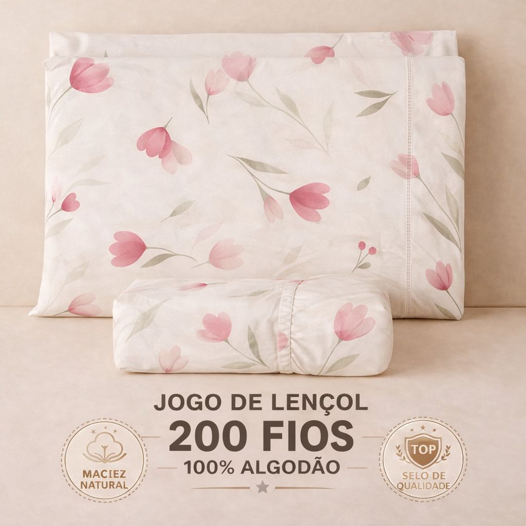 JOGO DE LENÇOL 2 E 3 PEÇAS 180 FIOS 100% ALGODÃO SOLTEIRO CASAL QUEEN KING TOQUE MACIO