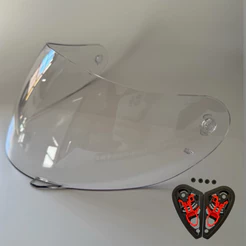 Viseira Capacete Mt Blade Thunder Helt Race Cristal E Reparo