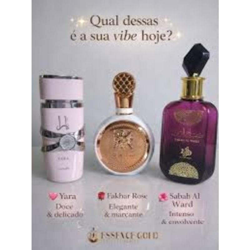 Kit 3 Perfumes Femininos Inspirados Sabah Yara Fakhar Cheiro Marcante Luxo Envio Imediato